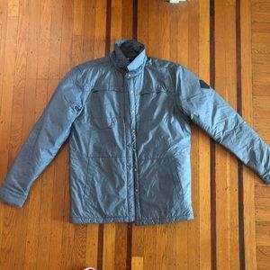 NEW Men’s North Face gray nylon puffy jacket Small